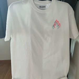 Embroidered White Tee